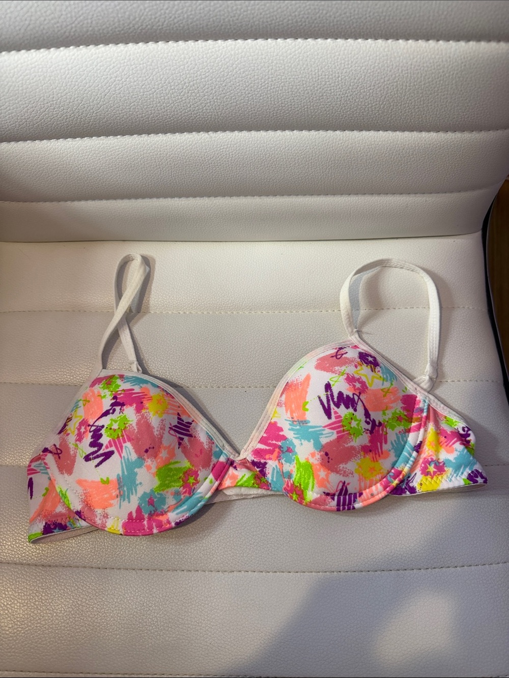 White Multicolor Push-Up Bra - Women Intimates & Sleepwear